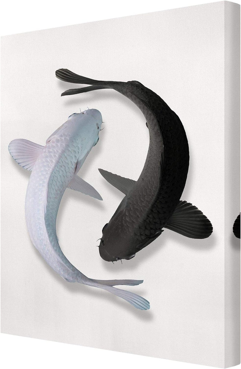 Bilderwelten Leinwandbild Jonas Loose Fische Ying & Yang 40 x 30cm Canvas 40cm x 30cm - Canvas, 40cm