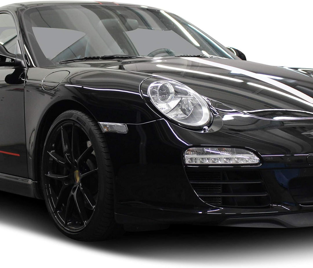 Finest Folia Folie Aufkleber Set Scheinwerfermaske Schwarz Dekor für Front Scheinwerfer Auto Kfz Zub