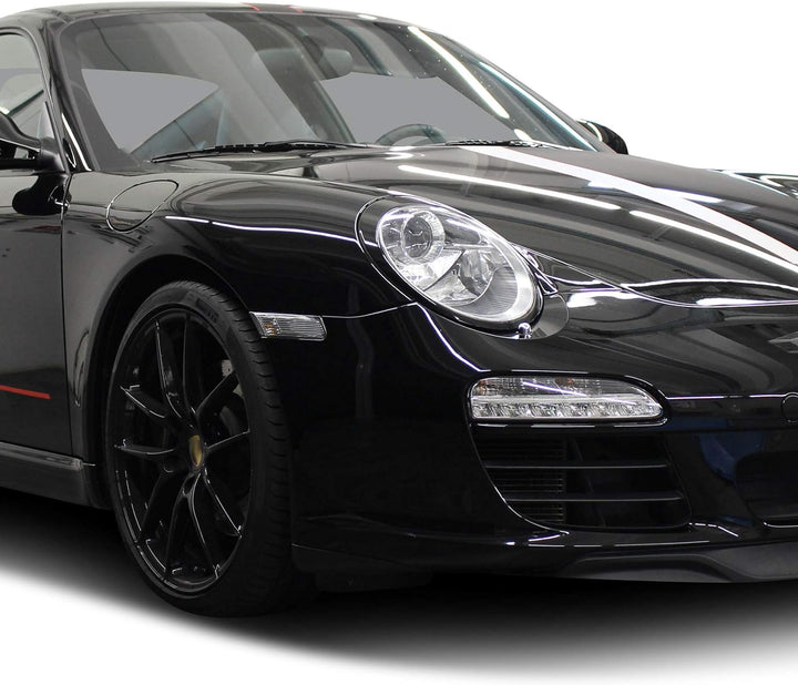 Finest Folia Folie Aufkleber Set Scheinwerfermaske Schwarz Dekor für Front Scheinwerfer Auto Kfz Zub