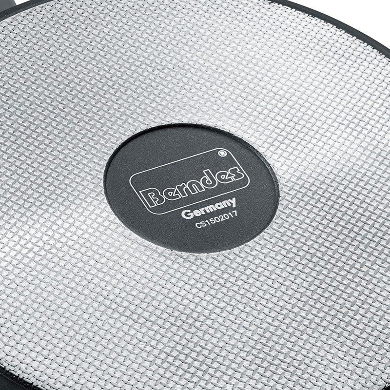 Berndes 013343 Kochtopf Starter Alu Induction b.nature, robuste Quarz Beschichtung, Topf mit Glasdec
