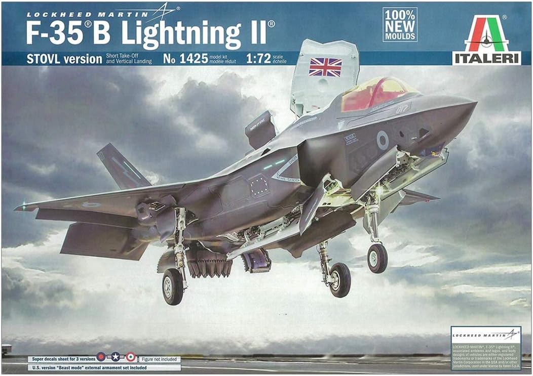 Italeri 510001425 Other License 1:72 F-35B Lightning II V/STOL Version, Modellbau, Bausatz, Standmod