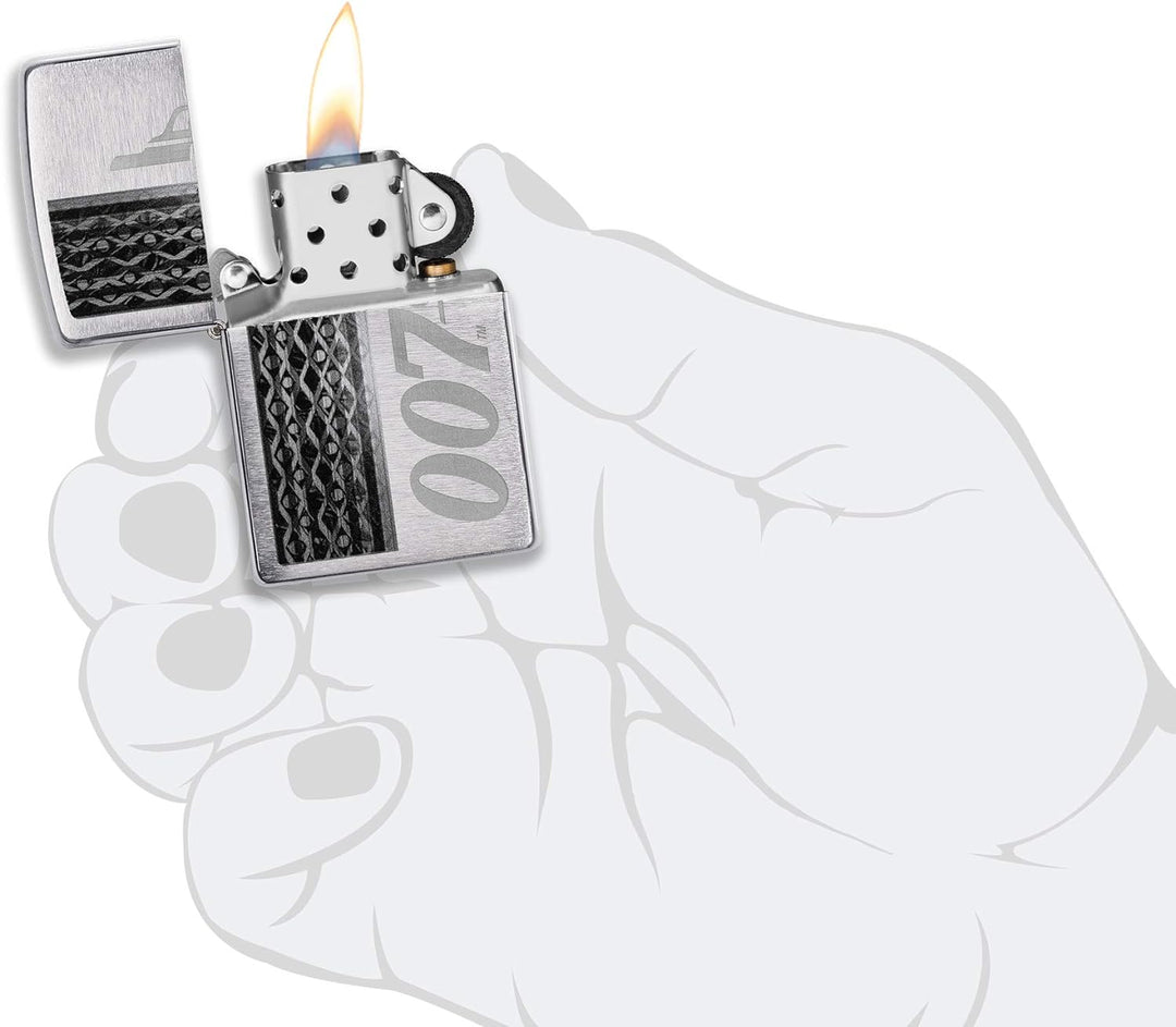Zippo Classic Lighter-James Bond 007 Feuerzeug, Messing, Individual Design, Original Pocketsize Orig