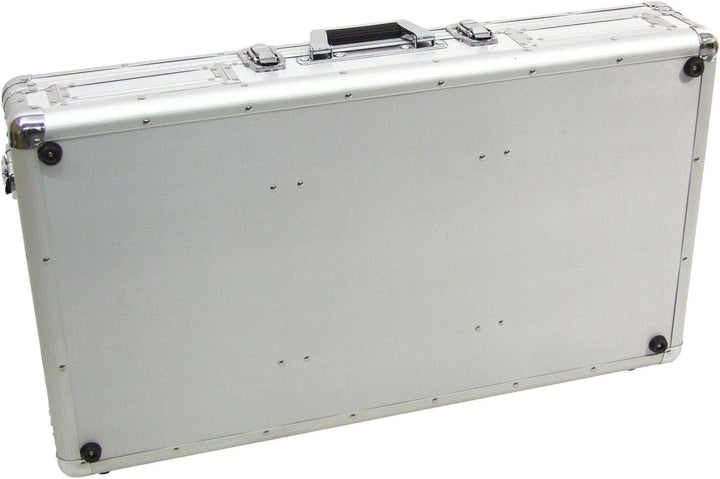 ROADINGER Universal-Konsole DIGI-1 2xCD/1xM-10 sil | DJ-Flightcase für 2 CD-Player und ein Mischpult
