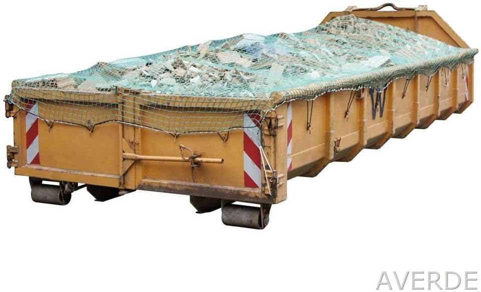 Kerbl Abdecknetz SafeNet (Grösse 6 x 3,5 m, Maschenweite 45x45 mm, für PKW-Anhänger, aus geflochtete