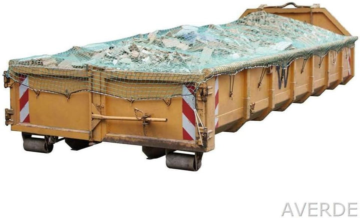 Kerbl Abdecknetz SafeNet (Grösse 6 x 3,5 m, Maschenweite 45x45 mm, für PKW-Anhänger, aus geflochtete
