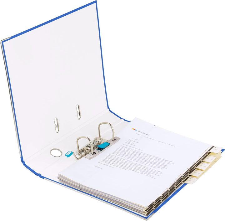 Elba Ordner A4, smart Pro, 5 cm schmal, Kunststoff aussen, blau, 10 Stück, blau