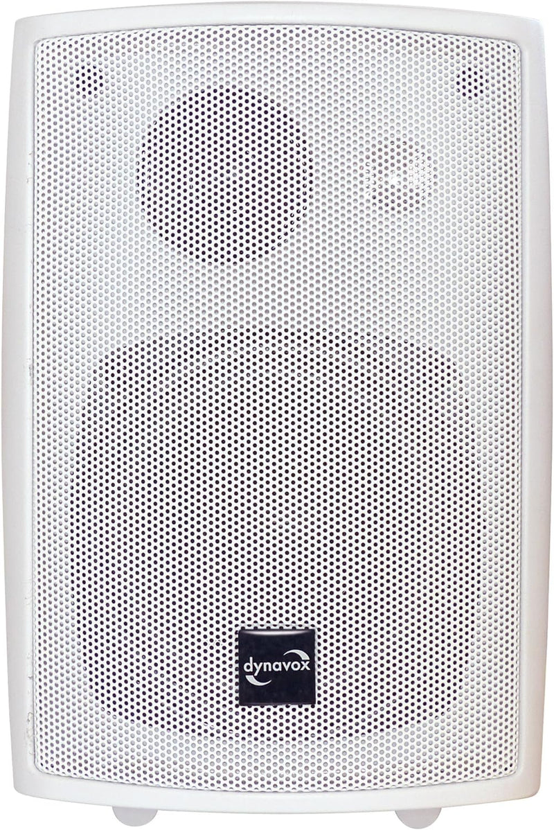 Dynavox PB402 HiFi Box mit Wandhalterung, kompakter 3-Wege Lautsprecher, Weiss, Weiss