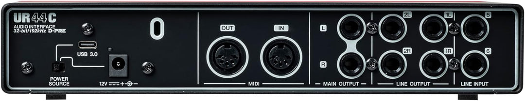 Steinberg UR44C EU - USB 3 Audio Interface incl MIDI I/O & iPad connectivity -RED-