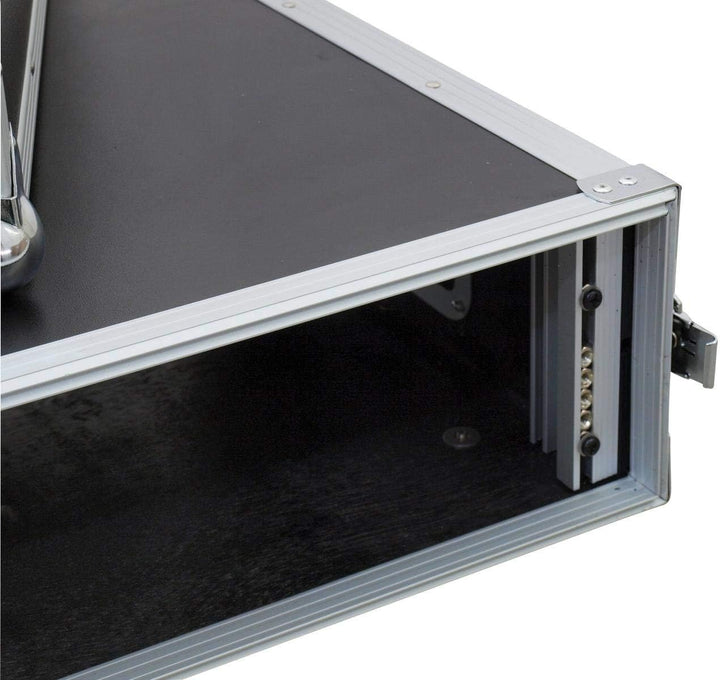 ROADINGER Verstärkerrack PR-1, 3HE, 47cm tief | Flightcase für 483-mm-Geräte (19") | mehrschichtig v
