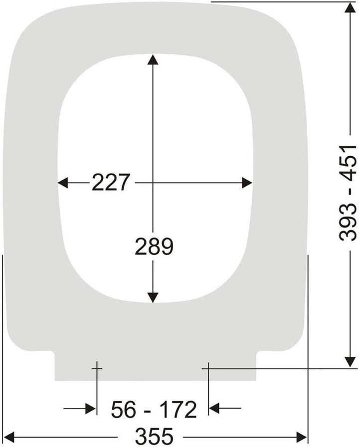 Pagette Avoner P WC-Sitz weiss, mit Absenkautomatik, 795660202, passend zu Keramag Renova Nr. 1 Plan