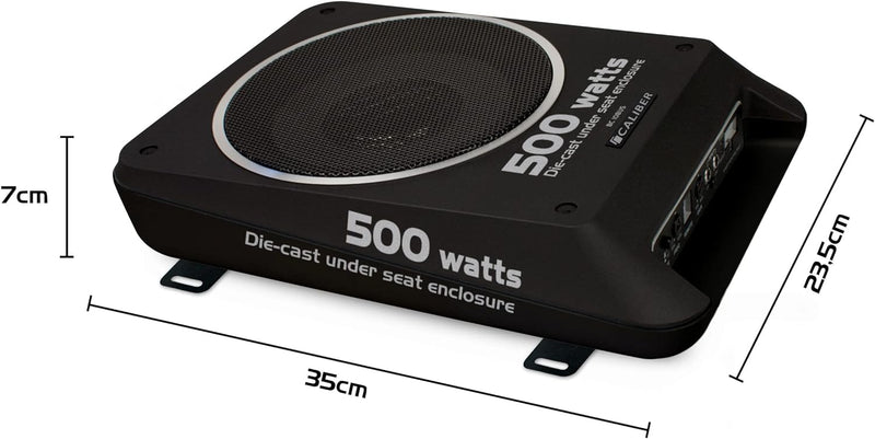 Unbekannt Audio Technology BC108US Auto-Subwoofer aktiv 500W grau