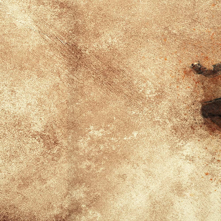 Feeby Deco Bild 5 Teilig Abstraktion Wanddekoration Tänzerin Tanz Musik braun 150x100 cm Deco panel