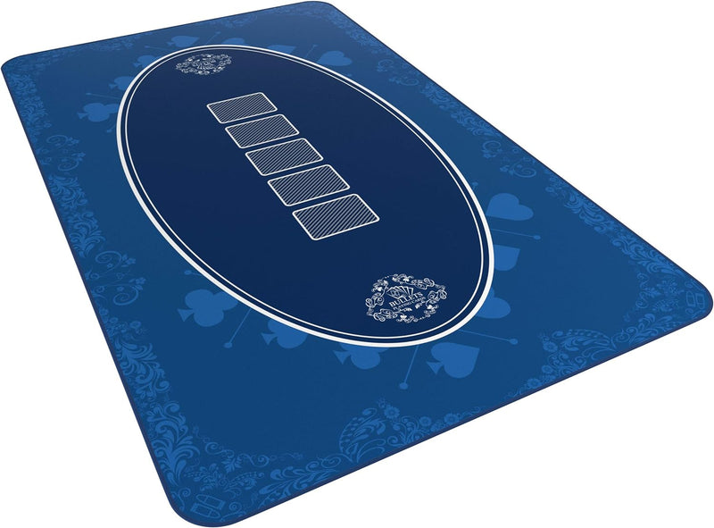 Bullets Playing Cards Designer Pokermatte blau in 100 x 60cm - für den eigenen Pokertisch - Deluxe P