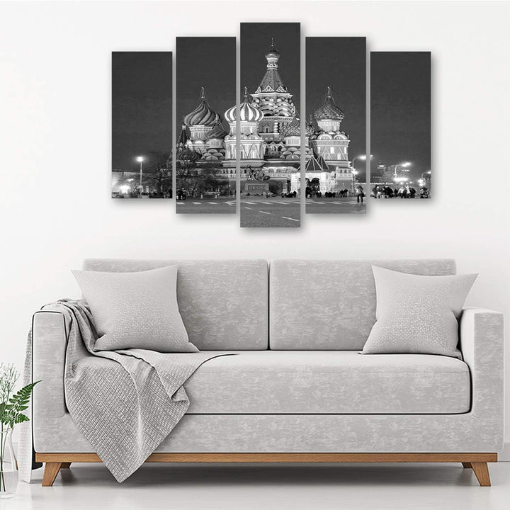 Feeby. Leinwandbild - 5 Teile - Bilder, Wand Bild, Wandbilder, Kunstdruck XXL, 5-Teilig, Typ A, 200x