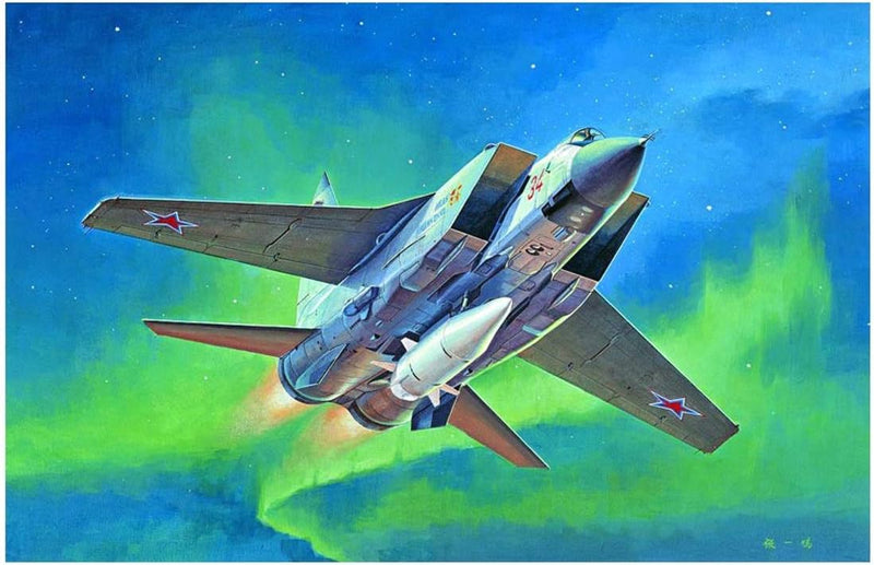 Trumpeter 001697 1/72 MiG 31 BM mit KH-47M2 Modellbausatz, Modellbauzubehör, Mehrfarbig