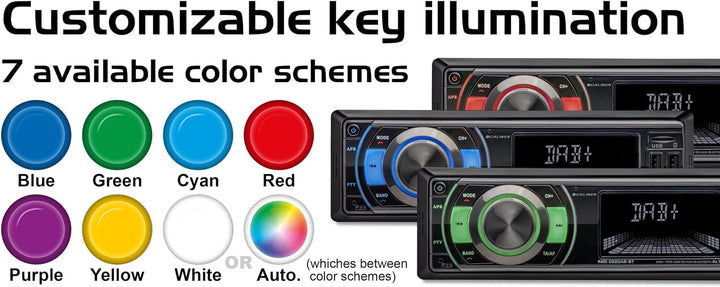 Caliber Autoradio - Auto Radio mit Bluetooth - Aux In - DAB - DAB Plus - FM - SD - USB - USB zum Auf