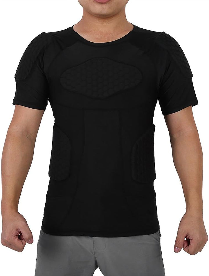 VGEBY1 Herren T-Shirt, gepolstert, Silikon, stossfest, Sportzubehör T-shirts, T-shirts