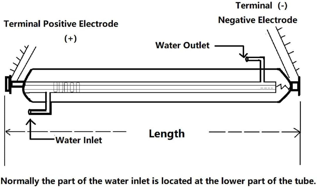 CO2 Glas Laserröhre 40W Länge von 700 mm Diam. 50 mm Laser Tube für Laser Gravier- und Schneiden Mas