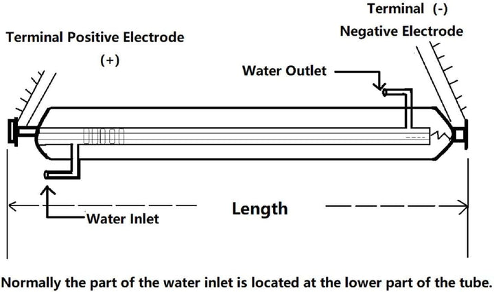 CO2 Glas Laserröhre 40W Länge von 700 mm Diam. 50 mm Laser Tube für Laser Gravier- und Schneiden Mas