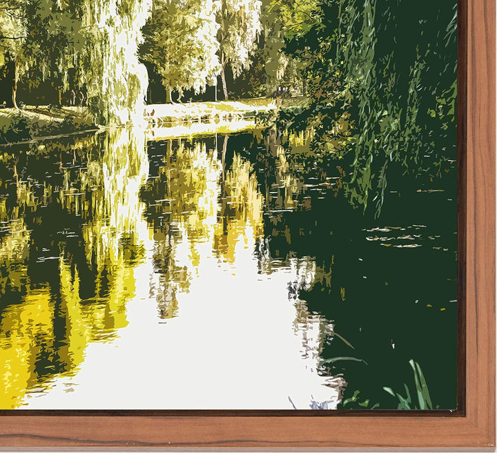 rahmengalerie24 Schattenfugenrahmen 50x100 cm Nussbaum, für Keilrahmenbilder und Leinwände, Rahmen o