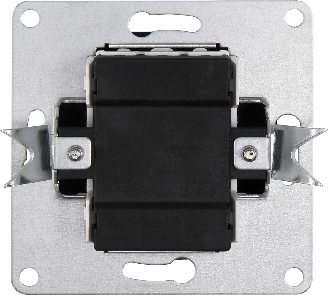 MC POWER - 40er Pack Wechselschalter | FLAIR | Schalter Set im Vorteilspack mit Klemmanschluss, anth