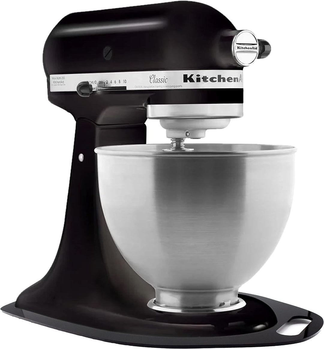 Acryl Gleitbrett mit Griff | schwarz glänzend | 38x22cm für KitchenAid Classic | Artisan | hochwerti