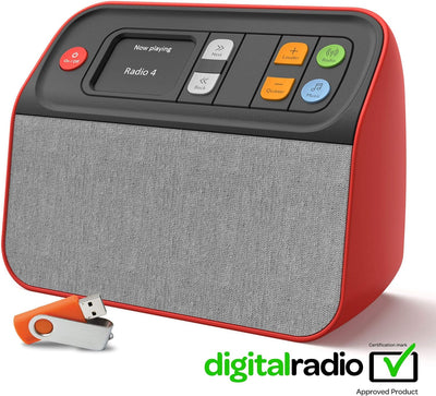 Unvergesslicher Digital-Radio DAB/DAB+ FM und Musik-Player, der sich an alle Altersgruppen und Fähig