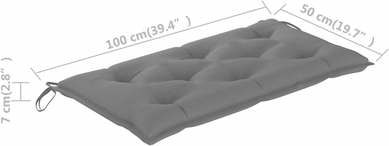 Tidyard Gartenbank Auflage Bankauflage Sitzbank-Kissen Bankkissen Sitzkissen für Gartenbank Gartenmö