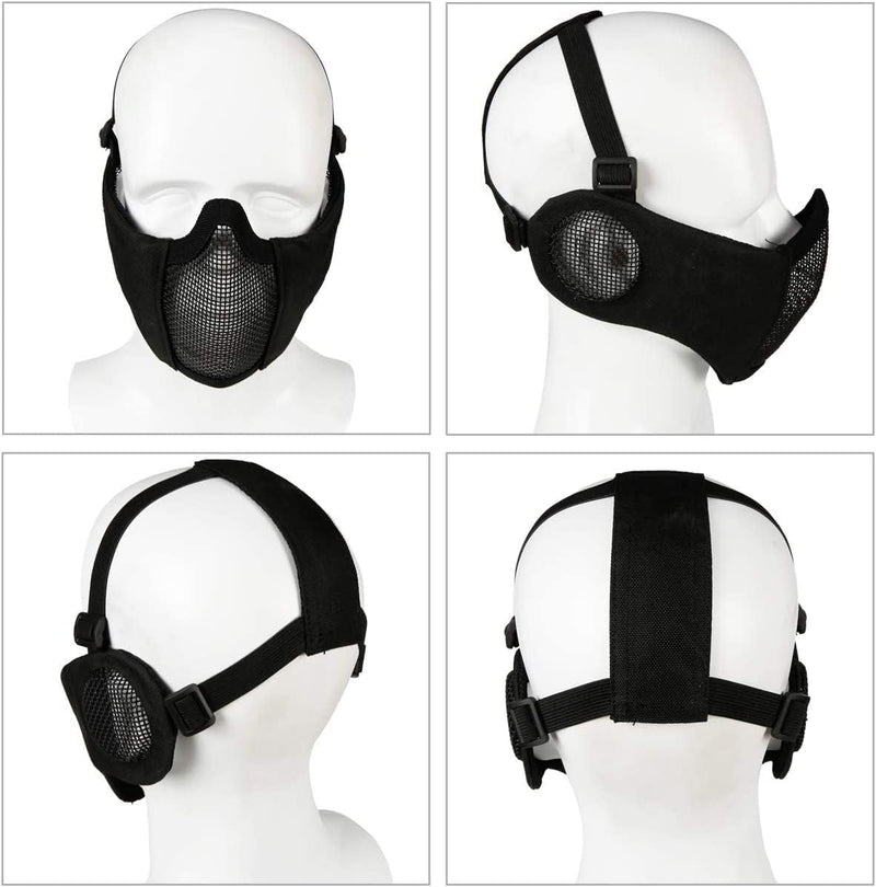 Airsoft Schnelle Helme Airsoft Mesh Maske, Halbgesicht Mesh Masken Und Taktische Anti Nebel Sicherhe