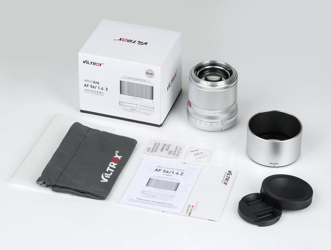 VILTROX 56mm F1.4 Z-Mount Prime Objektiv fürNIkon Z fc Z7 II Z6 II Z5 Z6 Z7 Z50 (Festbrennweite, STM