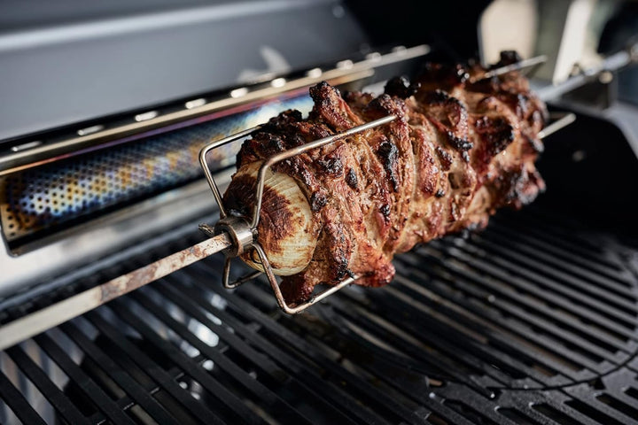 Enders Edelstahl-Grillspiess für Boston 6 Grillspiess Boston 6 silber & ® SWITCH GRID Pfanne Bundle