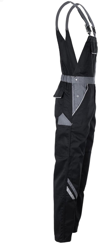 Planam Highline Herren Latzhose schwarz Schiefer Zink Modell 2712 Grösse 66 schwarz/schiefer/zink 66