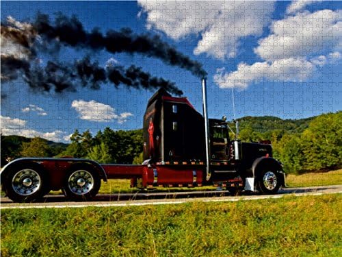 CALVENDO Puzzle Kenworth W900A EXTHD 1000 Teile Lege-Grösse 64 x 48 cm Foto-Puzzle Bild von Ingo Lau