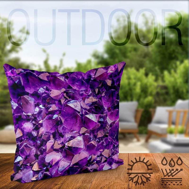 VOID Amethyst Kristall Stein Kissenbezug Kissenhülle Sofakissen Kissen Deko Outdoor-Kissen Dekokisse