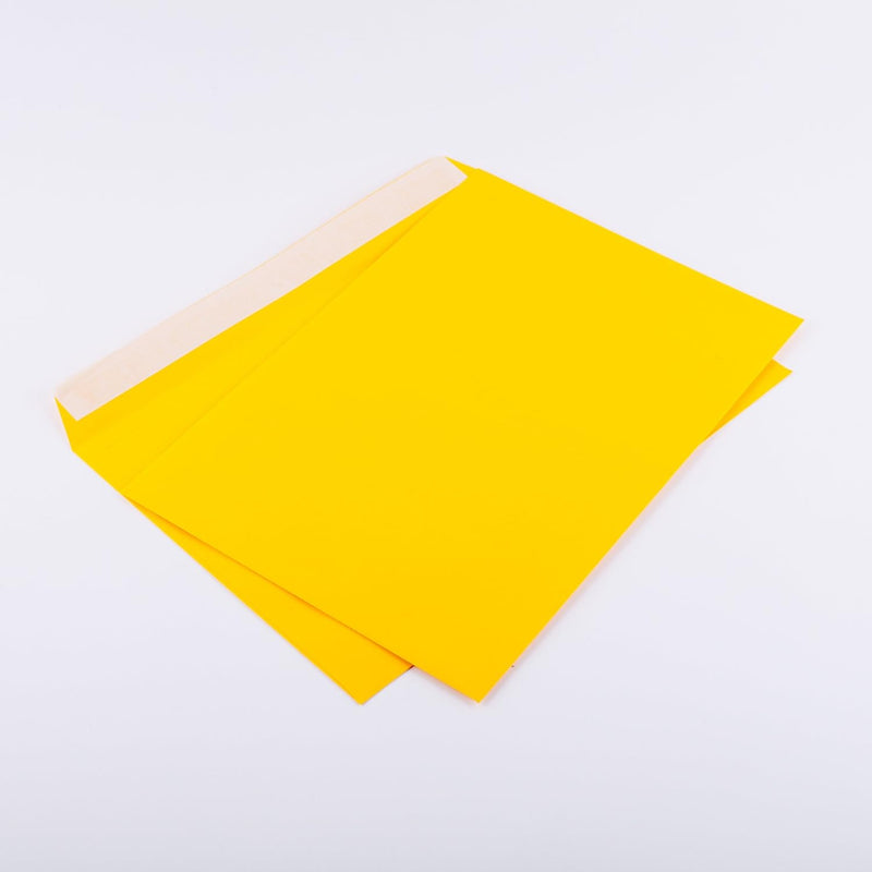 Briefumschläge DIN C4 229 x 324 mm gelb 120g/m² ohne Fenster haftklebend (404A) (200)