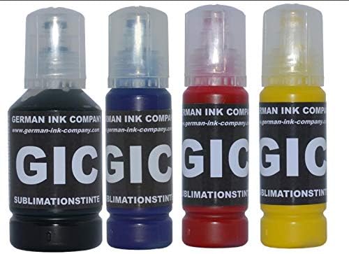 Sublimationstinte für Ecotankdrucker - GIC Starterpack mit 350ml für (102) ET-2700, ET-2750, ET-3700