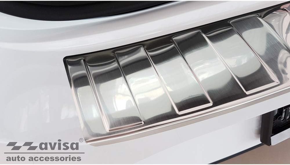 Avisa Edelstahl Heckstossstangenschutz kompatibel mit Seat Leon IV ST Sportstourer 2020- inkl. FR &