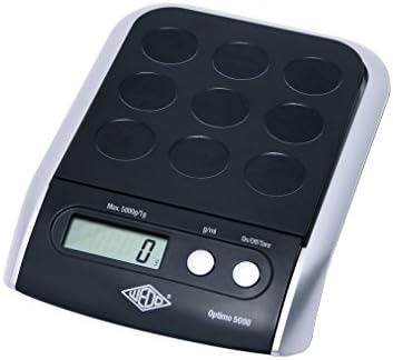 Wedo Optimo 5000 – Kitchen Scales (LCD, Black, ABS Synthetics, 230 x 165 x 40 mm)