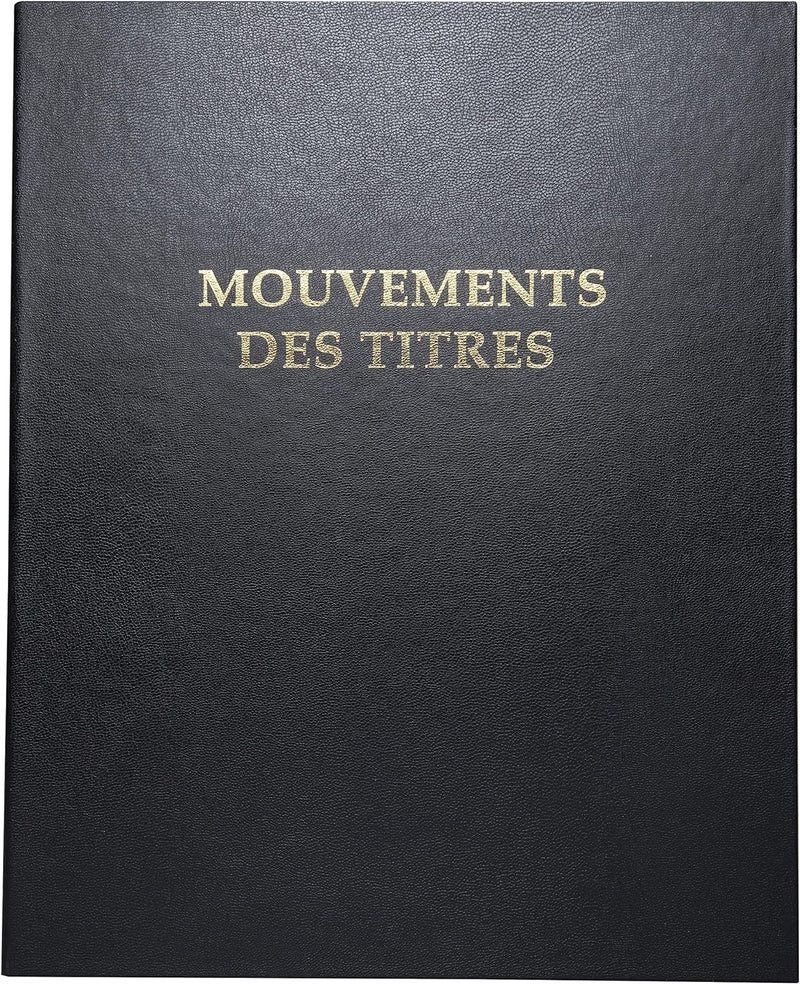 EXACOMPTA Reliure "Mouvements des titres",classeur 4 anneaux VE = 1