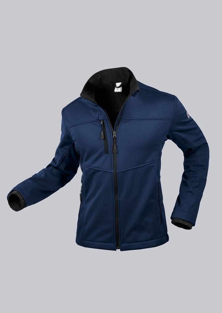 BP 1696-571-110-XL Herren-Softshell-Jacke, Stehkragen, Frontreissverschluss, 255,00 g/m² 100% Polyes