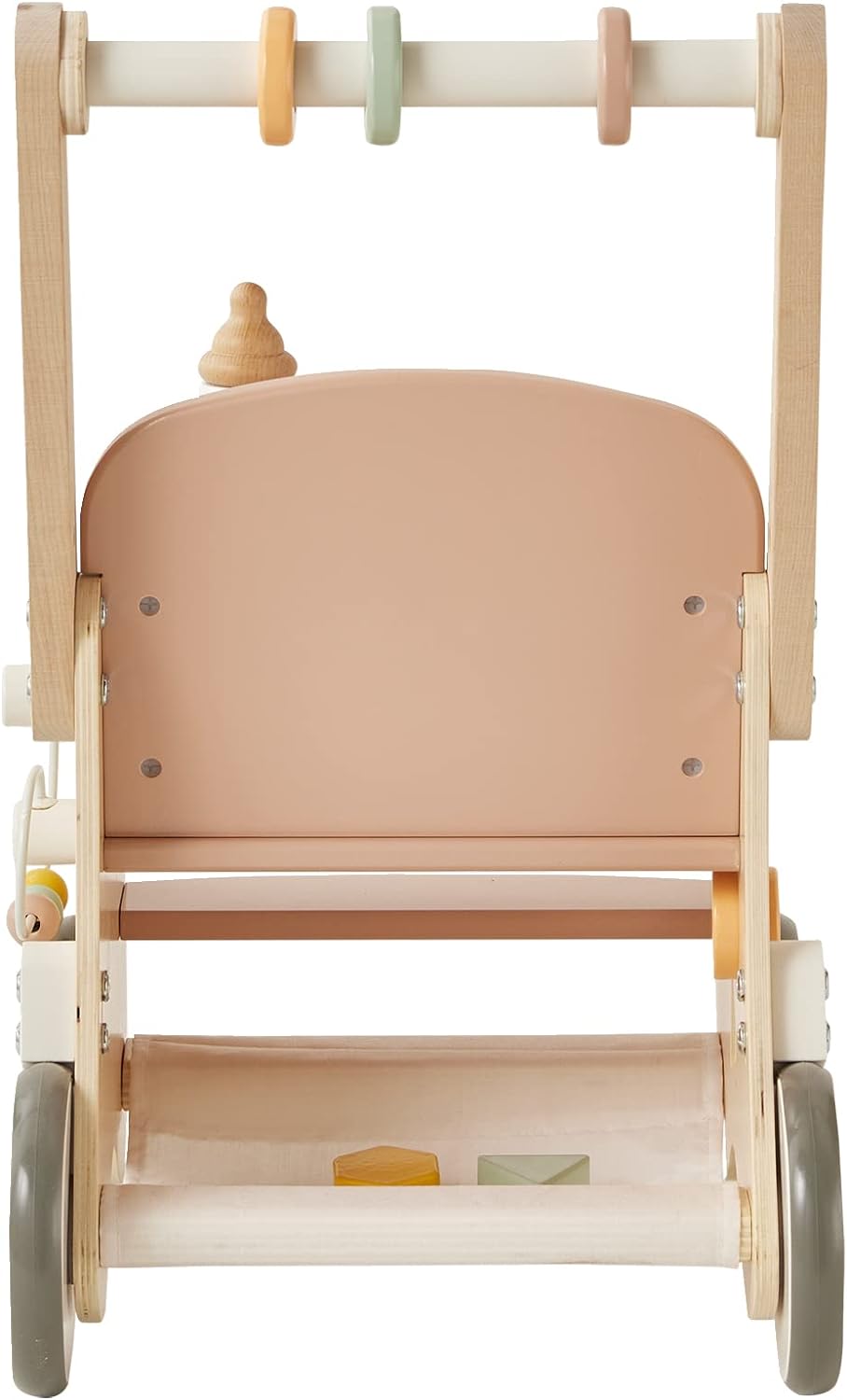 Vertbaudet VERTBAUDETLauflernwagen mit Puppensitz, Holz FSC®weiss, Weiss