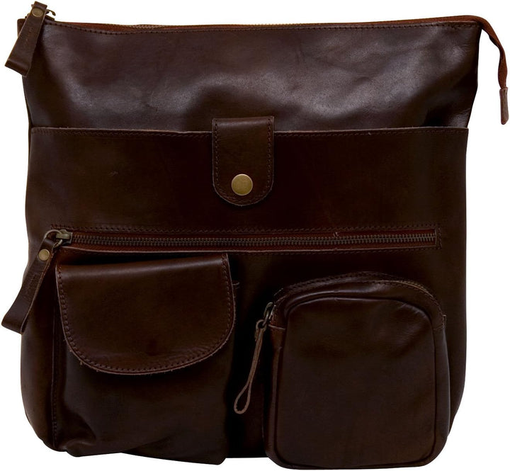 Greenburry Billy the Kid Nasty Cowboys Shoulderbag Colby M497 Leder Schultertasche für Damen nut-bro