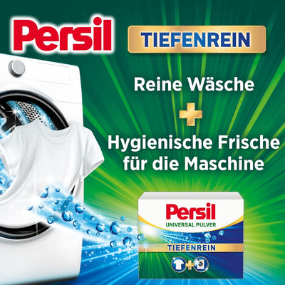 Persil Universal Pulver Tiefenrein Waschmittel 100 WL (2x50 Waschladungen), Vollwaschmittel für rein