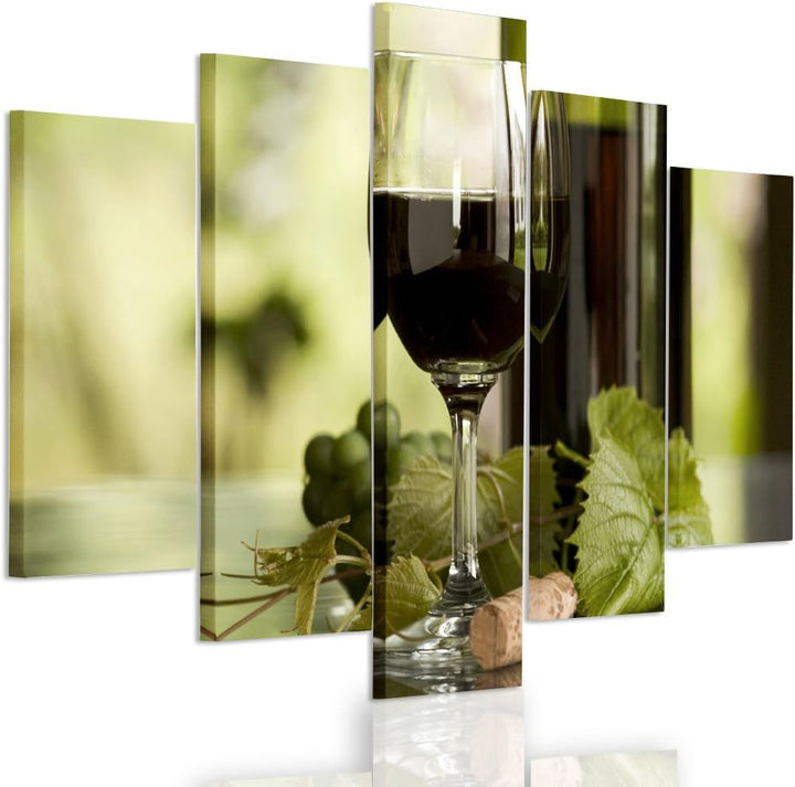 Feeby. Leinwandbild - 5 Teile - Bilder, Wand Bild, Wandbilder, Kunstdruck XXL, 5-Teilig, Typ A, 100x