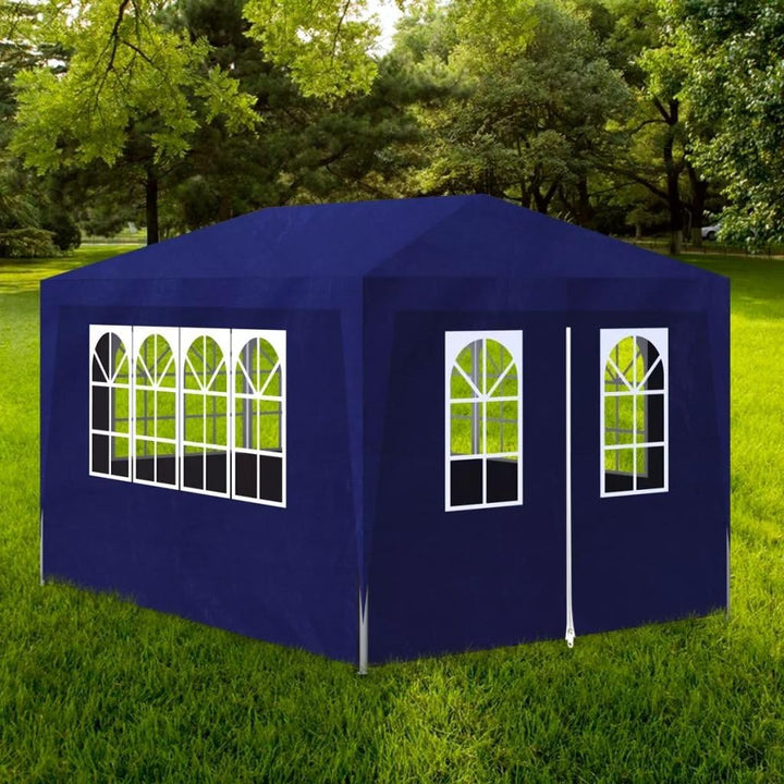 Tidyard Gartenpavillon Partyzelt mit 4 Wände, Wasser- und Wetterfest, für Garten/Party/Hochzeit/Pick