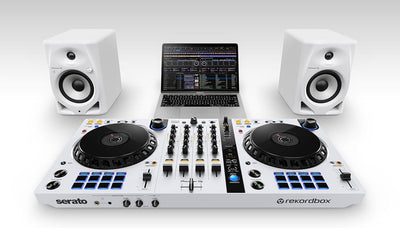 Pioneer DJ DM-50D-BT-W 5 Zoll Desktop-Monitor-System mit Bluetooth® (Weiss) 5'' Lautsprecher Bluetoo