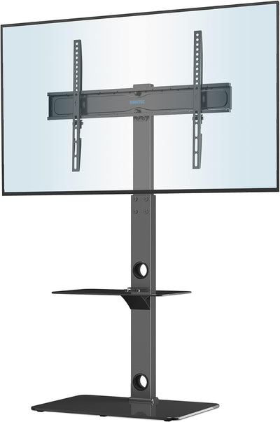 BONTEC TV Ständer für 30-70 Zoll LED OLED LCD Plasma Flach & Curved Fernseher bis 40 kg, Höhenverste