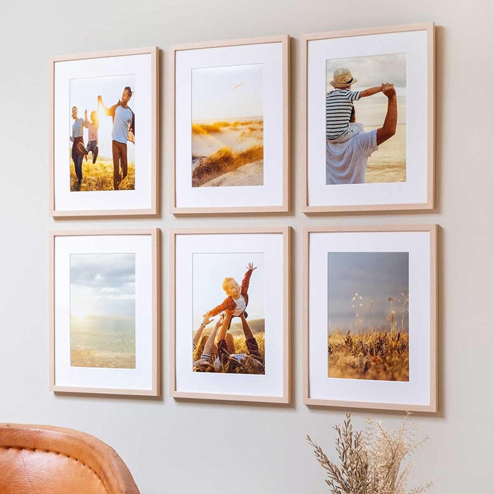 PHOTOLINI Passepartout Karton 40x50 cm aussen für Bilder 30x40 cm, Reinweiss, 10er Set, 1,5 mm, säur