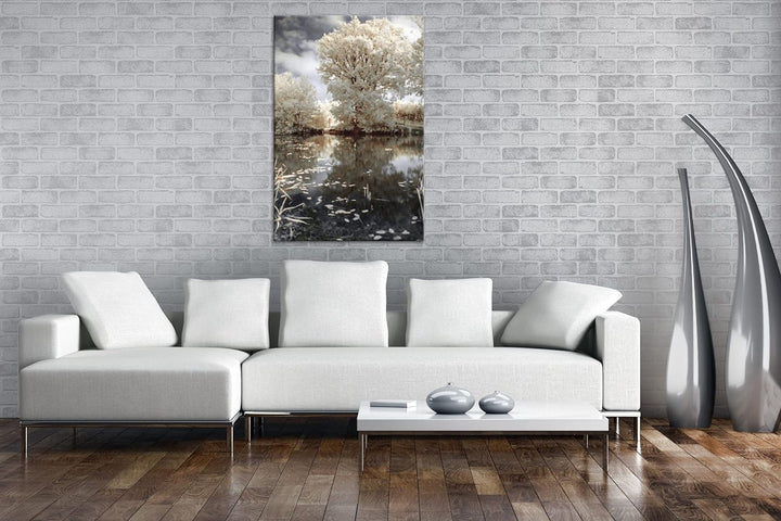 atemberaubender Baum in der Natur im Format: 80x60 als Leinwandbild, Motiv fertig gerahmt auf Echtho