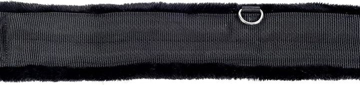 HKM Sattelgurt -Teddy- 9116 - schwarz/cream 145 cm, 9116 - schwarz/cream 145 cm